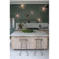 Starburst Copper -  200 warm white LEDs  - Mains powered - Hanging Ornament -Indoor and Outdoor use